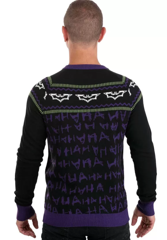 Cheap FUN Wear The Joker Dark Knight Ugly Sweater For Adults