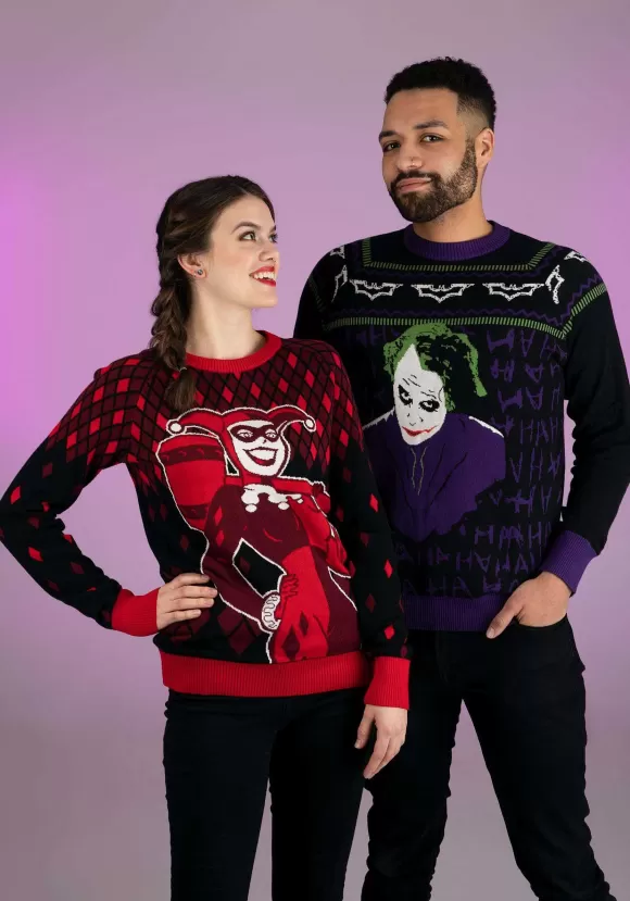 Cheap FUN Wear The Joker Dark Knight Ugly Sweater For Adults