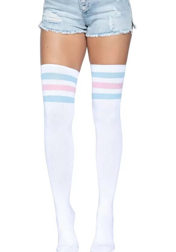 New Leg Avenue Thigh High Athletic Socks For Women