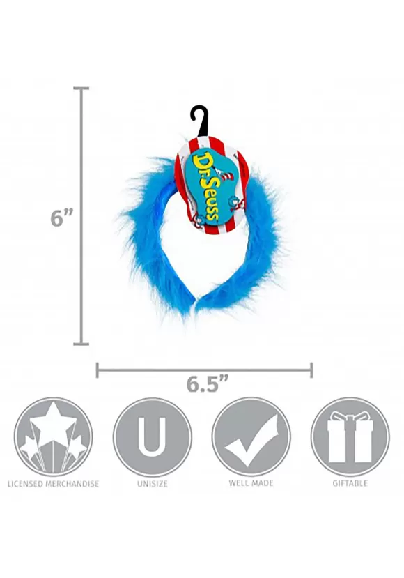 Online FUN Costumes Thing 1&2 Blue Fuzzy Costume Headband