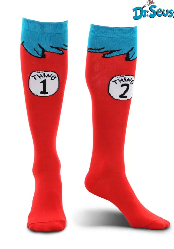 Clearance FUN Costumes Thing 1 & 2 Costume Socks For Kids