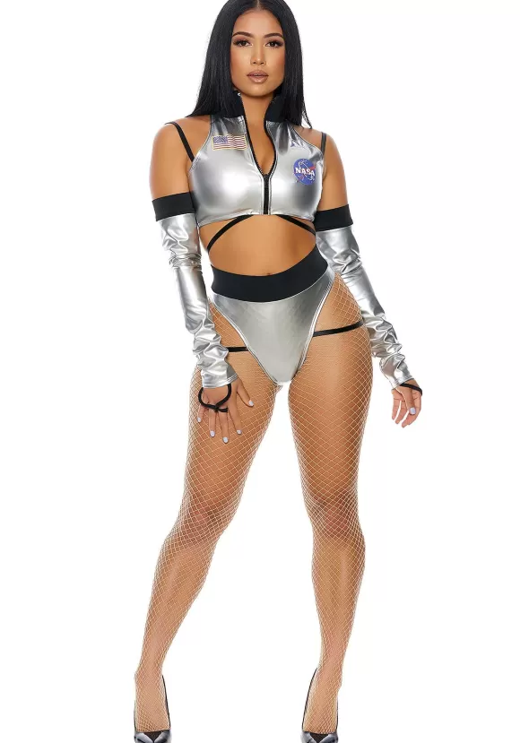 Hot Forplay To The Moon Astronaut Costume For Women