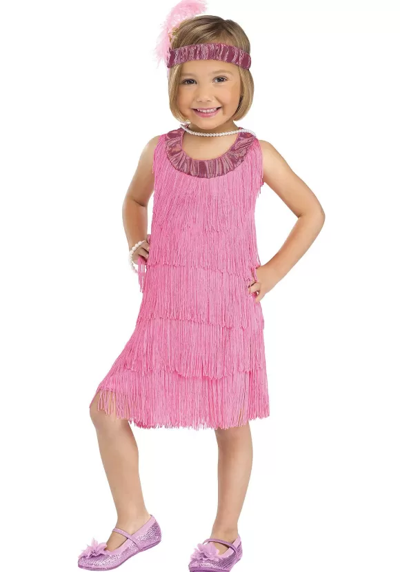 Shop Fun World Toddler Pink Flapper Costume