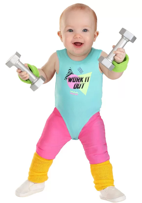 Online FUN Costumes Totally 80S Workout Costume For Infants