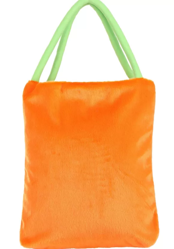 Online FUN Costumes Trick-Or-Treat Fuzzy Pumpkin Bag