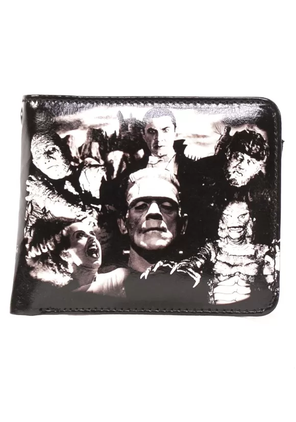 Sale Rock Rebel Shop Universal Monsters Collage Bi-Fold Wallet