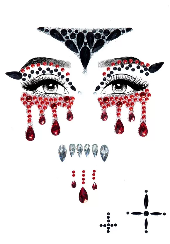 Cheap Leg Avenue Vampire Face Adhesive Jewel Kit