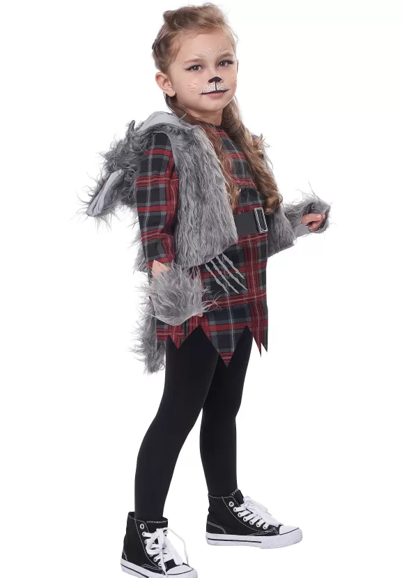 Store California Costume Collection Wee Wolf Costume For Girls