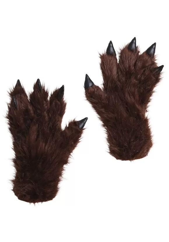 Hot FUN Costumes Werewolf Costume Gloves For Adults