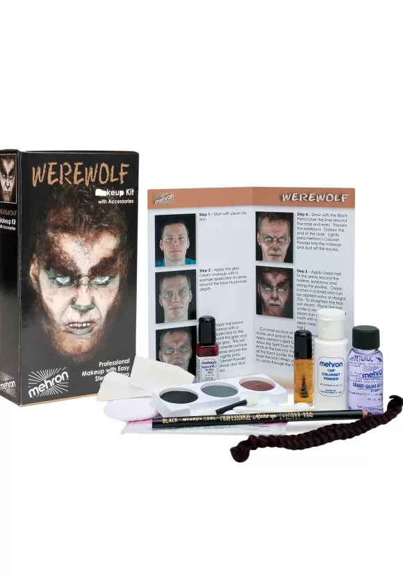 Clearance Mehron Inc Werewolf Makeup Kit