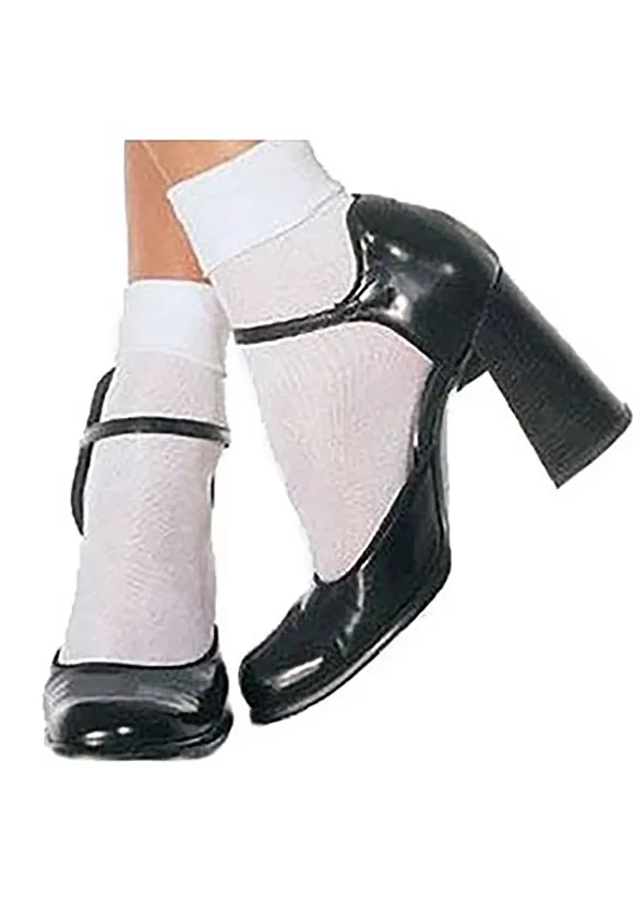 Hot Leg Avenue White Ankle Socks