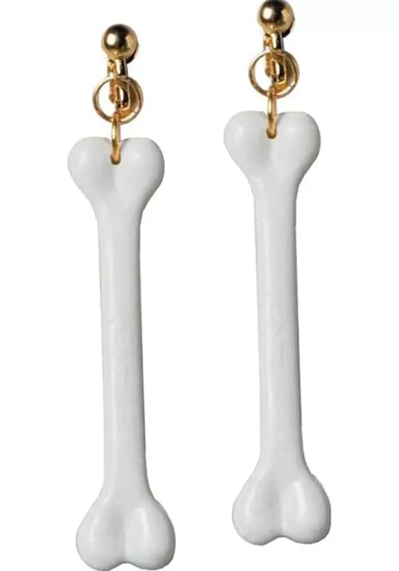 Clearance Forum Novelties, Inc White Bone Earrings