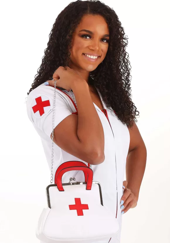 Hot FUN Costumes White Nurse Costume Accessory Purse