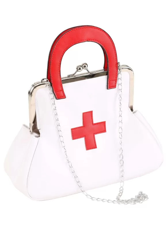 Hot FUN Costumes White Nurse Costume Accessory Purse