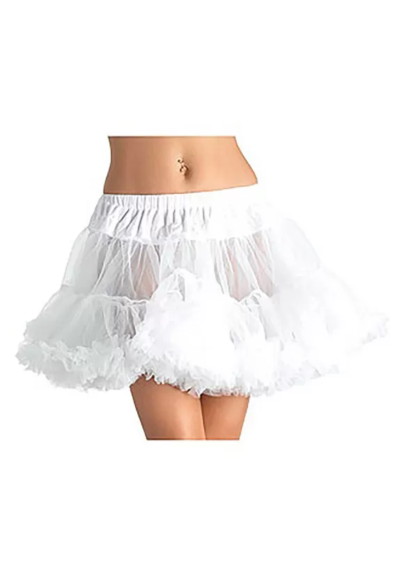 Shop Leg Avenue White Plus Size Tulle Petticoat