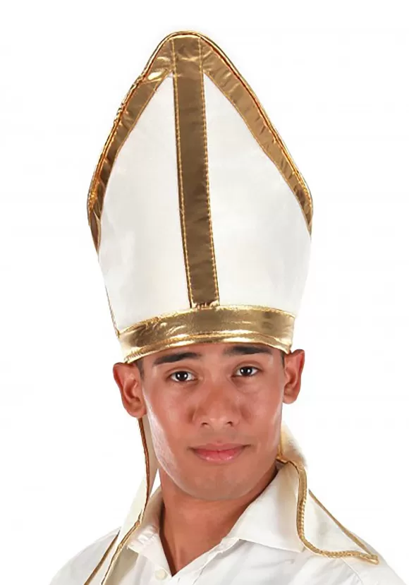 Fashion FUN Costumes White Pope Plush Costume Hat