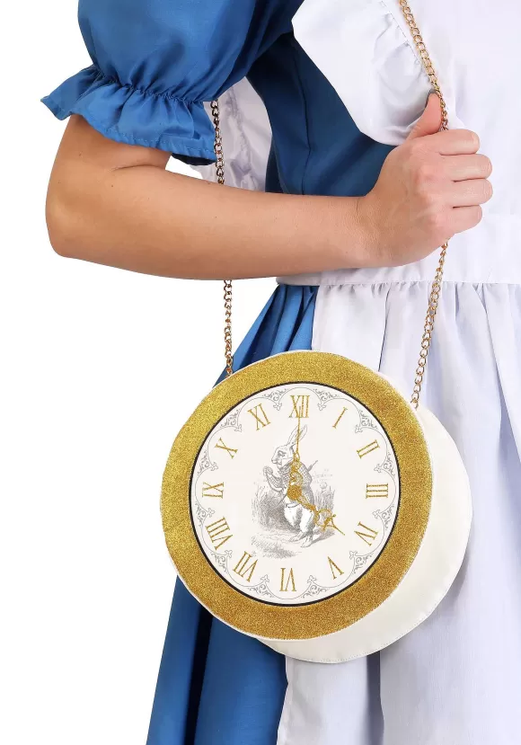 Cheap FUN Costumes White Rabbit Clock Purse