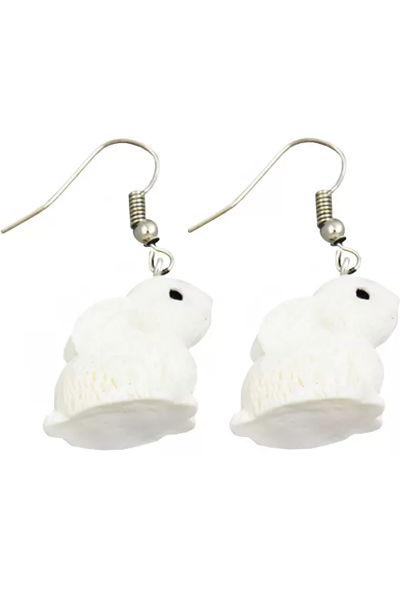 Outlet Anarchy Street White Rabbit Costume Earrings