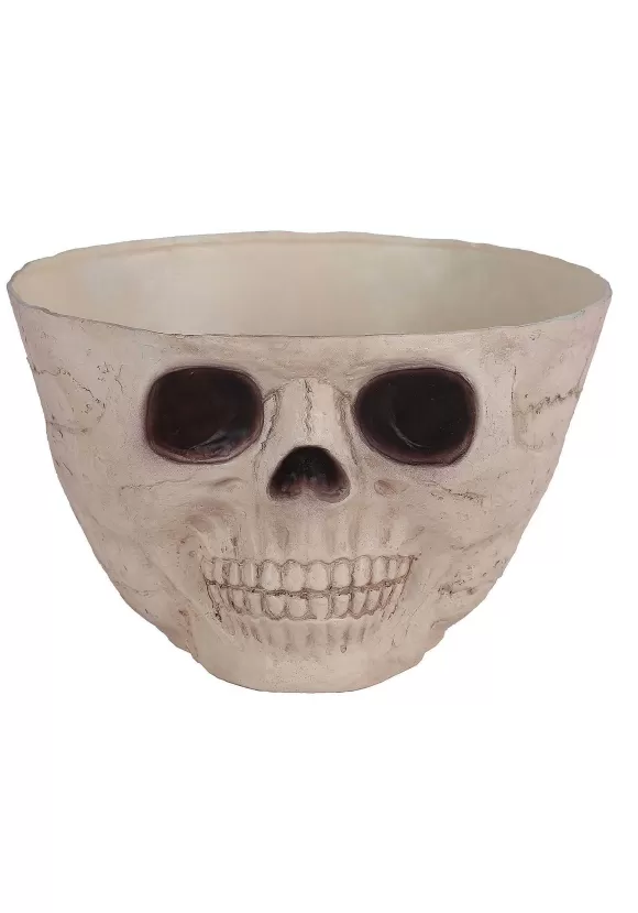 Best Seasons (HK) Ltd. Wide Skull Head Candy Bowl Decoration