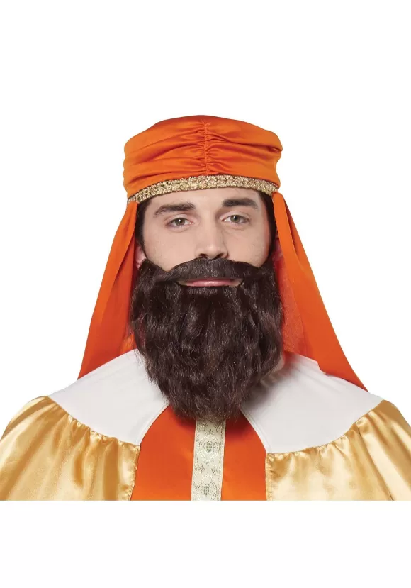 Fashion California Costume Collection Wise Man Brown Wig And Beard For Men