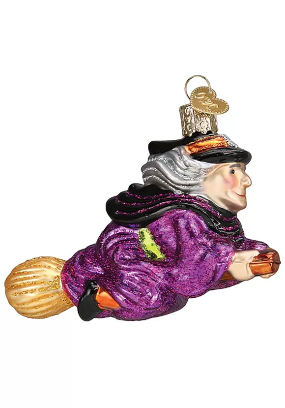 Best Old World Christmas Witch Flying On A Broomstick Ornament