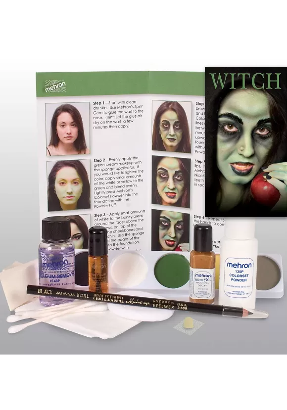 Hot Mehron Inc Witch Makeup Kit