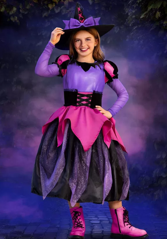 Fashion Disguise Witch Prestige Costume For Girls