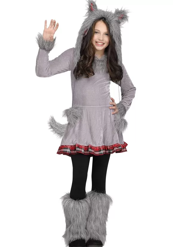 Cheap Fun World Wolf Cub Costume For Girls