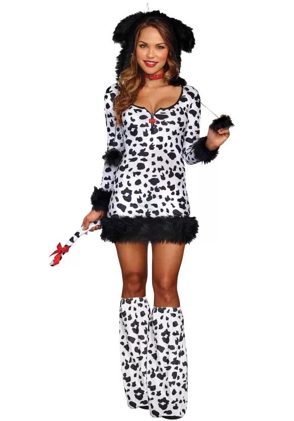 Clearance Dreamgirl Women'S Darling Dalmatian Costume Dress