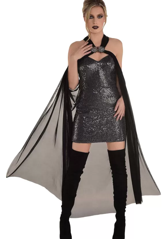 Hot Amscan Women'S Draped Gothic Cape Accessory