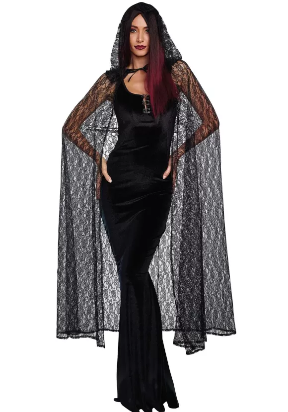 Best Sale Dreamgirl Women'S Gothic Lace Cape