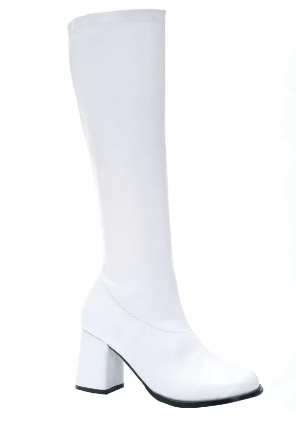 Discount Ellie Women'S White Gogo Costume Boots