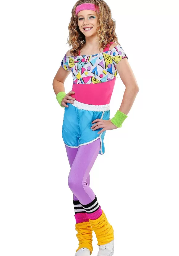 Clearance FUN Costumes Work It Out Girl'S 80S Costume