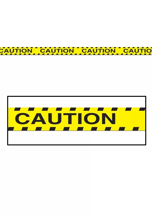 Shop Beistle Yellow Caution Party Tape Decoration