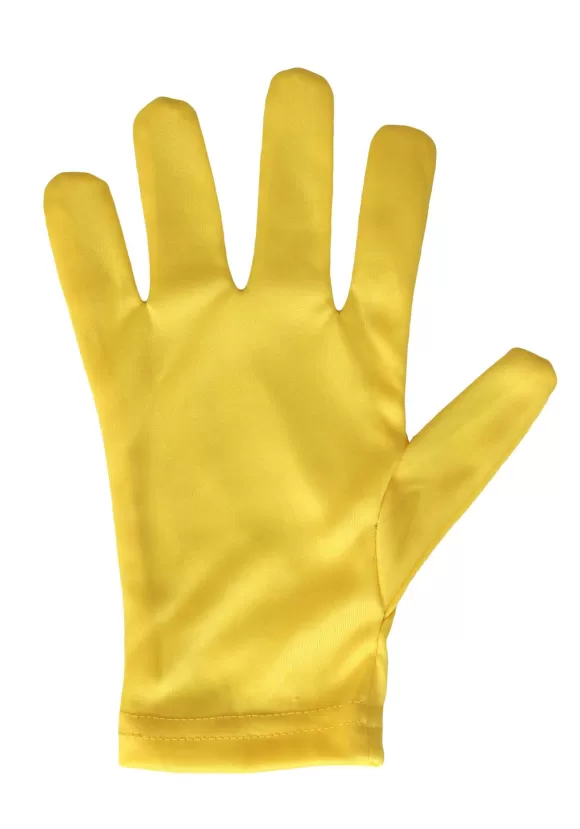 New FUN Costumes Yellow Costume Gloves For Adults